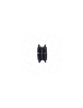 POLEA DE PLÁSTICO DE DIÁMETRO GRANDE 50 MM EJE 8 MM CARGA 60 KG PARA CABLE DE 12 MM