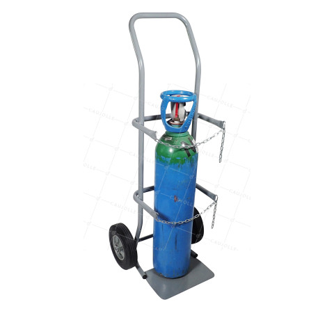 DIABLE PORTE-BOUTEILLE À GAZ GRIS CHARGE 200 KG • Caujolle