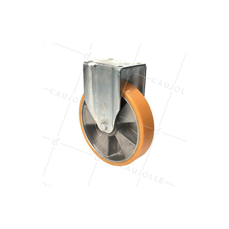 Rotante FIJA DE POLIURETANO REFORZADO CON LLANTA DE ALUMINIO DIÁMETRO 250 MM CARGA 1000KG - S79AR 250