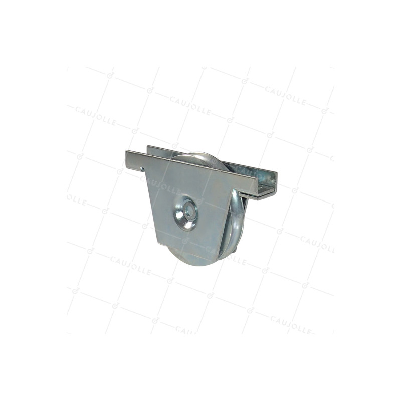 Rueda DE PORTAIL À ENCASTRER À Canal RONDE DIAMÈTRE 120 MM POUR RAIL ROND DE 16 MM CARGA 370 KG - MTSPGR120