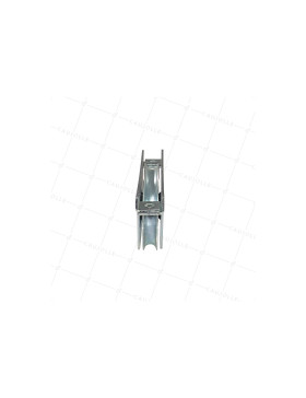 Rueda DE PORTAIL À ENCASTRER À Canal RONDE DIAMÈTRE 120 MM POUR RAIL ROND DE 16 MM CARGA 370 KG - MTSPGR120