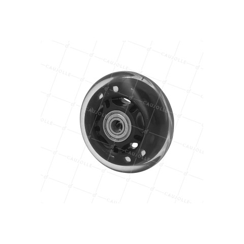 RUEDA PARA ROLLER DE 72 MM DE DIÁMETRO 40 KG DE CARGA Y UN EJE DE 8 MM • Caujolle