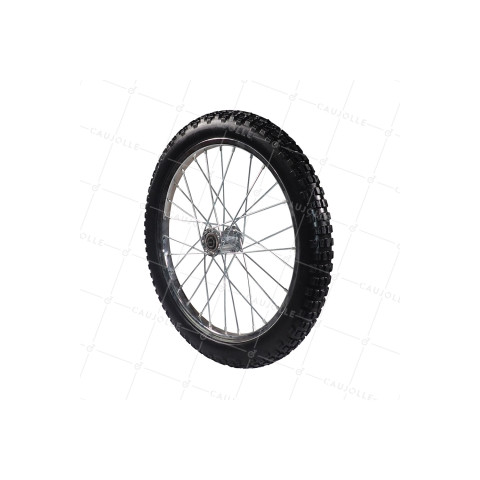 Rueda DE Remolque DE BICICLETA 20'' INCREIBLE CON RAYOS METÁLICOS DIÁMETRO 530MM CARGA 50 KG EJE 16 MM - S5000T INC • Caujolle