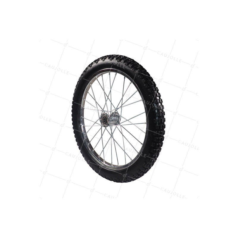 Rueda PARA Remolque DE BICICLETA 20'' INDESTRUCTIBLE CON RADIOS METÁLICOS DIÁMETRO 530MM EJE 15 MM - S5000T INC