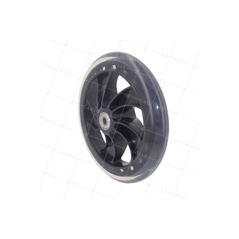 Rueda DE PATINETE DIÁMETRO 160 MM CARGA 80 KG EJE 8 MM - BLACK ROLLER 160 • Caujolle