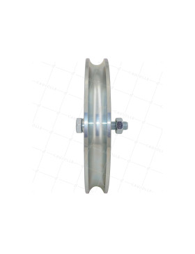 Rueda DE PORTAIL COULISSANT A Canal REDONDO DIÁMETRO 200 MM PARA RAIL REDONDO DE 20 MM CARGA XXX KG EJE XX MM - GAGR 200/20 ANCH