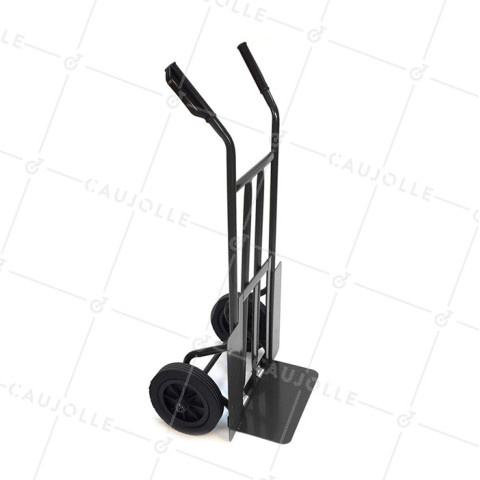 CARRETILLA CON PLIEGUE Y 2 RUEDAS COMPLETAS, CARGA DE 300 KG • Caujolle