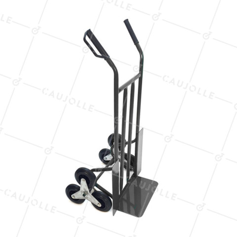 CARRETILLA PARA SUBIR ESCALERAS CON 3 RUEDAS CLÁSICAS, CARGA DE 200 KG • Caujolle
