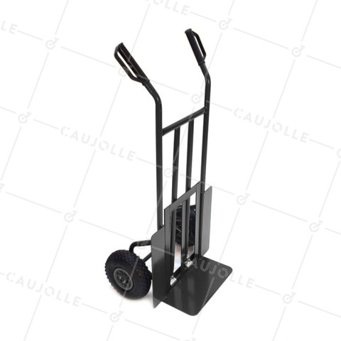 CARRETILLA CON PLIEGUE Y 2 RUEDAS INFLADAS, CARGA DE 200 KG • Caujolle