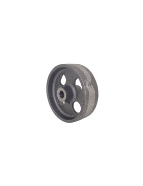 Rueda VINTAGE INDUSTRIAL SUAVE EN HIERRO FUNDIDO DIÁMETRO 100 MM EJE 10 MM CARGA 600 KG
