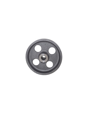 Rueda VINTAGE INDUSTRIAL SUAVE EN HIERRO FUNDIDO DIÁMETRO 100 MM EJE 10 MM CARGA 600 KG