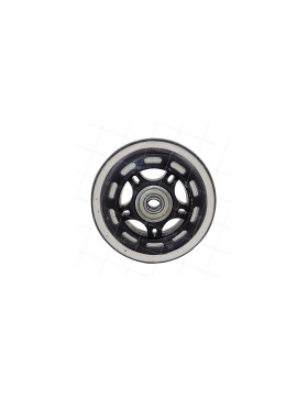 Rueda DE ROLLER DIÁMETRO 75 MM CARGA 40 KG EJE 8 MM - RODILLO NEGRO 75