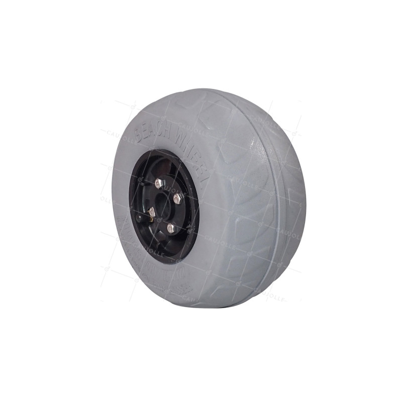 RUEDA DE PLAYA BAJA PRESIÓN DIÁMETRO 223 MM CARGA 35 KG EJE 25 MM - Rueda BALÓN 9 PULGADAS
