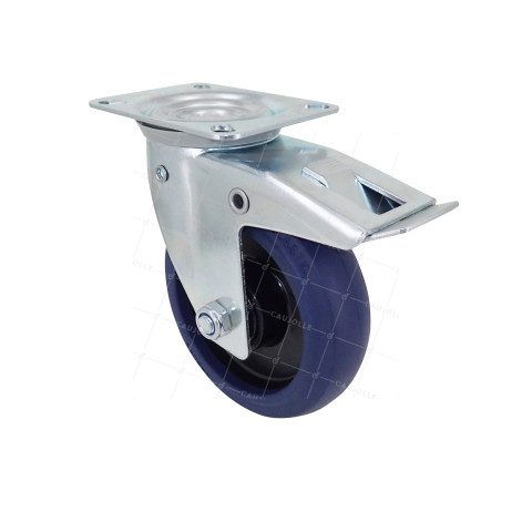 Rotante DE CARRO CON RETORNO DIRECCIONAL AUTOMÁTICO DIÁMETRO 125 MM CARGA 100 KG - S2NS 125 AF RB STAB • Caujolle