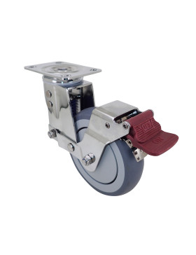 Rotante PIVOTANTE A Placa A FREIN ANTICHOC DIÁMETRO 125 MM - SUSPENSIÓN 125 AF