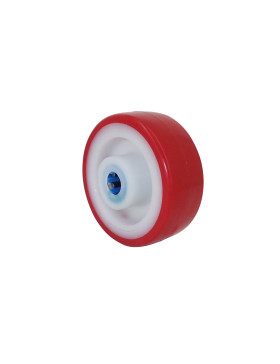 Rueda DE REFUGIO DE PISCINA NYLON POLIURETANO DIÁMETRO 80 MM CARGA 120 KG EJE 12 MM Cojinete INOX