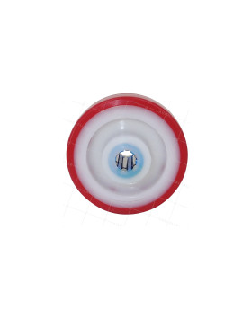 Rueda DE REFUGIO DE PISCINA NYLON POLIURETANO DIÁMETRO 80 MM CARGA 120 KG EJE 12 MM Cojinete INOX