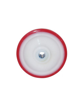 Rueda DE REFUGIO DE PISCINA NYLON POLIURETANO DIÁMETRO 100 MM CARGA 120 KG EJE 12 MM Cojinete INOX - S2450BP 100 RR INOX 12