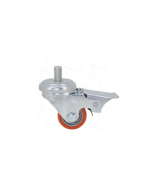 Rotante EXTRA-BASSA FUERTE CARGA A FRENOS DIÁMETRO 35 MM CARGA 100KG A VARILLA ROSCADA DE 10 MM ALTURA 58 MM - SURB 35 TAF