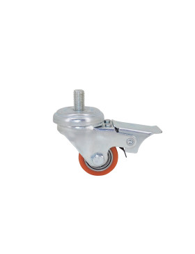 Rotante EXTRA-BASSA FUERTE CARGA A FRENOS DIÁMETRO 35 MM CARGA 100KG A VARILLA ROSCADA DE 10 MM ALTURA 58 MM - SURB 35 TAF