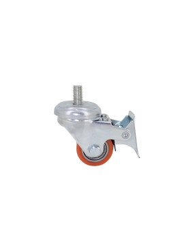 Rotante EXTRA-BASSA FUERTE CARGA A FRENOS DIÁMETRO 35 MM CARGA 100KG A VARILLA ROSCADA DE 10 MM ALTURA 58 MM - SURB 35 TAF