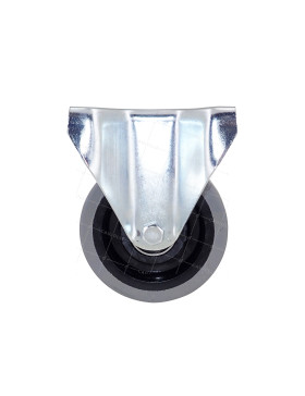 Rotante FIJA EN NYLON SUAVE NO MANCHADOR DIÁMETRO 100 MM CARGA 120 KG - S7NS 100 GRIS A BOLAS