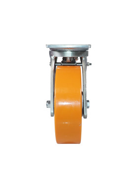 Rotante PIVOTANTE A FRENO EN FUNDICIÓN POLIURETANO DIÁMETRO 250 MM CARGA 1800 KG - STEC 250 PAF