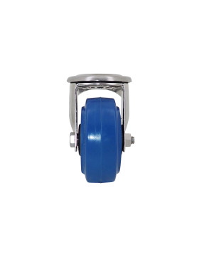 Rotante INOX DE GOMA ELÁSTICA CON Orificio de fijación DIÁMETRO 80 MM CARGA 120 KG CON FIJACIÓN DE 12 MM - INOX Orificio de fija