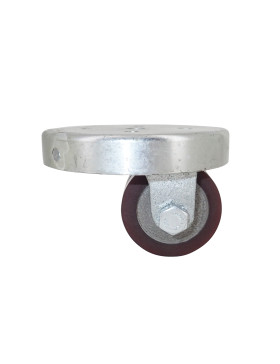 RUEDA EXTRA BAJA DE HIERRO FUNDIDO Y POLIURETANO CARGA FUERTE DIÁMETRO 50 MM ALTURA 64 MM CARGA 160 KG - SURB 50 HIERRO PU