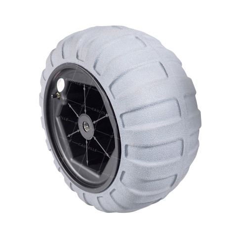 Rueda BALÓN DE BAJA PRESIÓN PARA PLAYA DIÁMETRO 420 MM CARGA 80 KILOS EJE 25 MM - Rueda BALÓN 16 PULGADAS • Caujolle