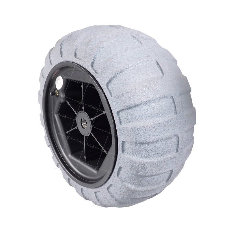 RUEDA BALÓN DE BAJA PRESIÓN PARA PLAYA DIÁMETRO 420 MM CARGA 80 KILOS EJE 25 MM - Rueda BALÓN 16 PULGADAS