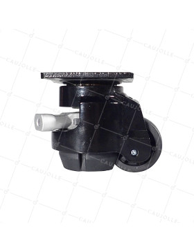 RUEDA TRANSFORMABLE EN PIE FIJO PARA USO REGULAR DIÁMETRO 50 MM CARGA 250 KG - ESTABILIZADOR 50 TRINQUETE