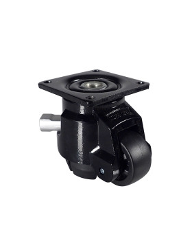 RUEDA TRANSFORMABLE EN PIE FIJO PARA USO REGULAR DIÁMETRO 50 MM CARGA 250 KG - ESTABILIZADOR 50 TRINQUETE