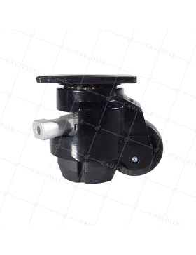 RUEDA TRANSFORMABLE EN PIE FIJO PARA USO REGULAR DIÁMETRO 50 MM CARGA 250 KG - ESTABILIZADOR 50 TRINQUETE