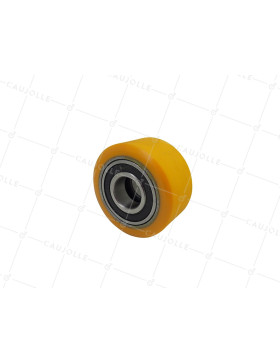 Rueda DE TRANSPALETTE DIÁMETRO 60 MM ANCHO 30 MM CARGA 150 KG EJE 20 MM BOLAS - GTP60 30 • Caujolle