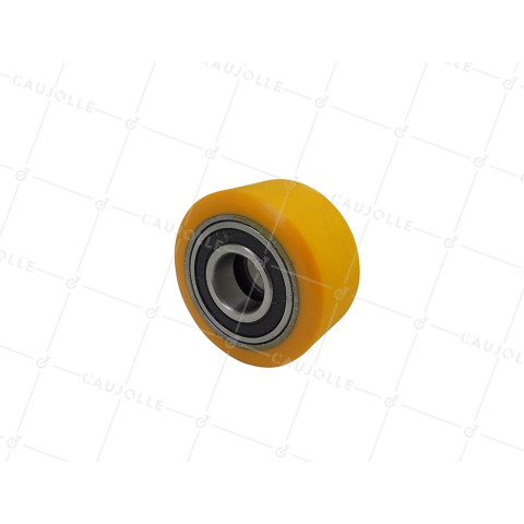 Rueda DE TRANSPALETTE DIÁMETRO 60 MM ANCHO 30 MM CARGA 150 KG EJE 20 MM BOLAS - GTP60 30 • Caujolle