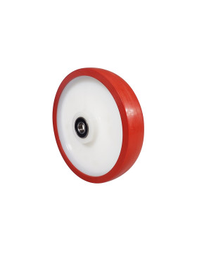 Rueda BI MATERIAL NYLON POLIURETANO ANTI RUIDOS DIÁMETRO 250 MM CARGA 1000 KG EJE 20 MM - S2450BP 250MB