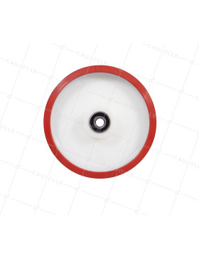 Rueda BI MATERIAL NYLON POLIURETANO ANTI RUIDOS DIÁMETRO 250 MM CARGA 1000 KG EJE 20 MM - S2450BP 250MB