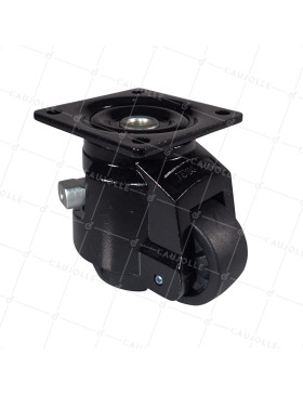 RUEDA GIRATORIA QUICK BLOCK DIÁMETRO 62 MM CARGA 500 KG - ESTABILIZADOR 62 TRINQUETE • Caujolle
