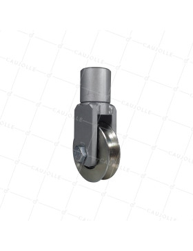 Rueda DE PORTAIL PIVOTANTE A Canal REDONDA DIÁMETRO 80M CARGA 300 KG - MTSP PIV 80GR • Caujolle