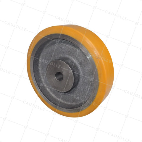 Rueda A CLAVETER EN POLIURETANO DIÁMETRO 200/50 MM CARGA 950KG - SFPU 200/50 A CLAVETER A20 • Caujolle