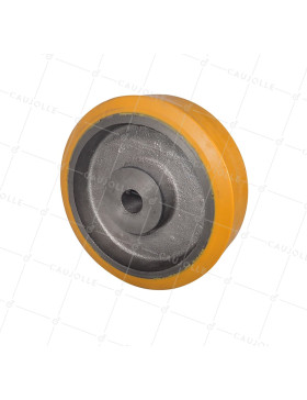 Rueda A CLAVETER EN POLIURETANO DIÁMETRO 200/60 MM CARGA 1000KG - SFPU 200/60 A CLAVETER A25 • Caujolle