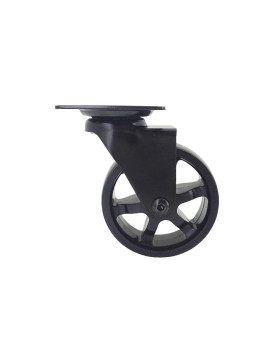 Rotante DISEÑO NEGRO Rueda NYLON DIÁMETRO 75 MM CARGA 45KG - BLACKNYLON 75P