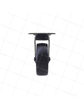 Rotante DISEÑO NEGRO Rueda NYLON DIÁMETRO 75 MM CARGA 45KG - BLACKNYLON 75P
