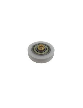 Rueda MECHA CON EJE DE BRONCE A RIVETEAR DIÁMETRO 30 MM CARGA 25 KG EJE 7 MM