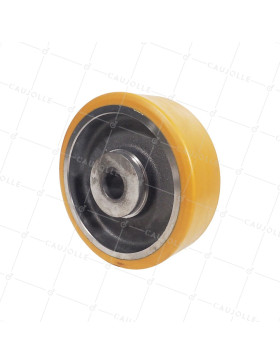 Rueda A CLAVETER EN POLIURETANO DIÁMETRO 250/80 MM CARGA 1600KG - SFPU 250/80 A CLAVETER A40 • Caujolle