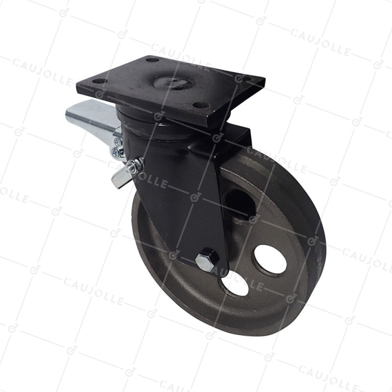 Rotante INDUSTRIAL VINTAGE DE HIERRO RESISTENCIA 500 GRADOS DIÁMETRO 200 MM CARGA 600 KG - INDUSTYL200PAF