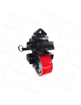 Rotante DE CONTENEDOR DIÁMETRO 150 MM CARGA 1000KG - FONDO PU MONO 150 CONTENEDOR • Caujolle