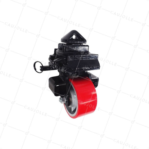Rotante DE CONTENEDOR DIÁMETRO 150 MM CARGA 1000KG - FONDO PU MONO 150 CONTENEDOR • Caujolle