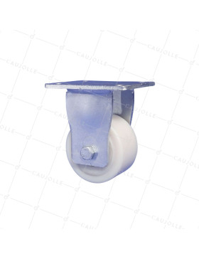 Rotante FIJA EN NYLON DIÁMETRO 100 MM CARGA 1200 KG - STEC NYLON 100F • Caujolle
